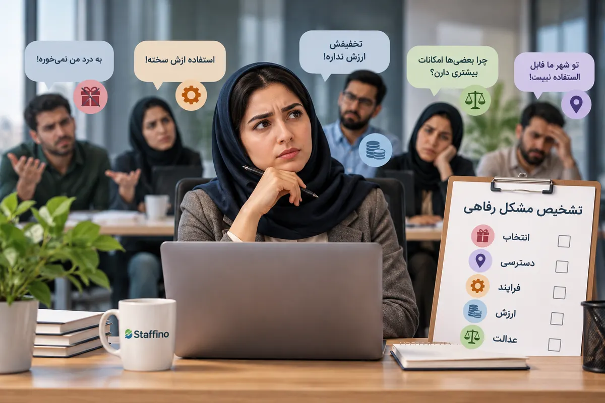 چرا کارکنان از خدمات رفاهی ناراضیاند؟ تشخیص علت نارضایتی کارکنان از خدمات رفاهی توسط منابع انسانی