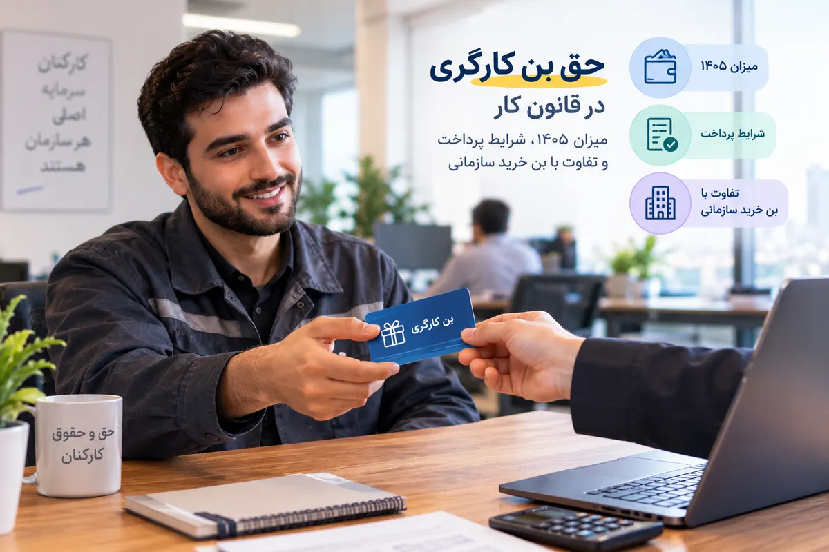 حق بن کارگری در قانون کار حق بن کارگری در قانون کار؛ قرارداد کار، ترازوی عدالت و کیف پول کارکنان